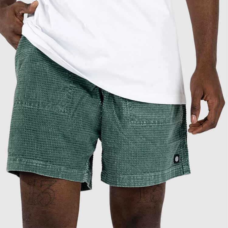 Men's Shorts Retro Corduroy 5 Inch Shorts Surf Beach Shorts Daily Casual Green