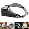 Hands Free Magnifier Adjustable Headband Lluminated Magnifier for Reading Repair