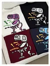 Goodbite &middot; Children's clothing expression movable emotion flash display integrated chip dinosaur round neck short-sleeved T-shirt
