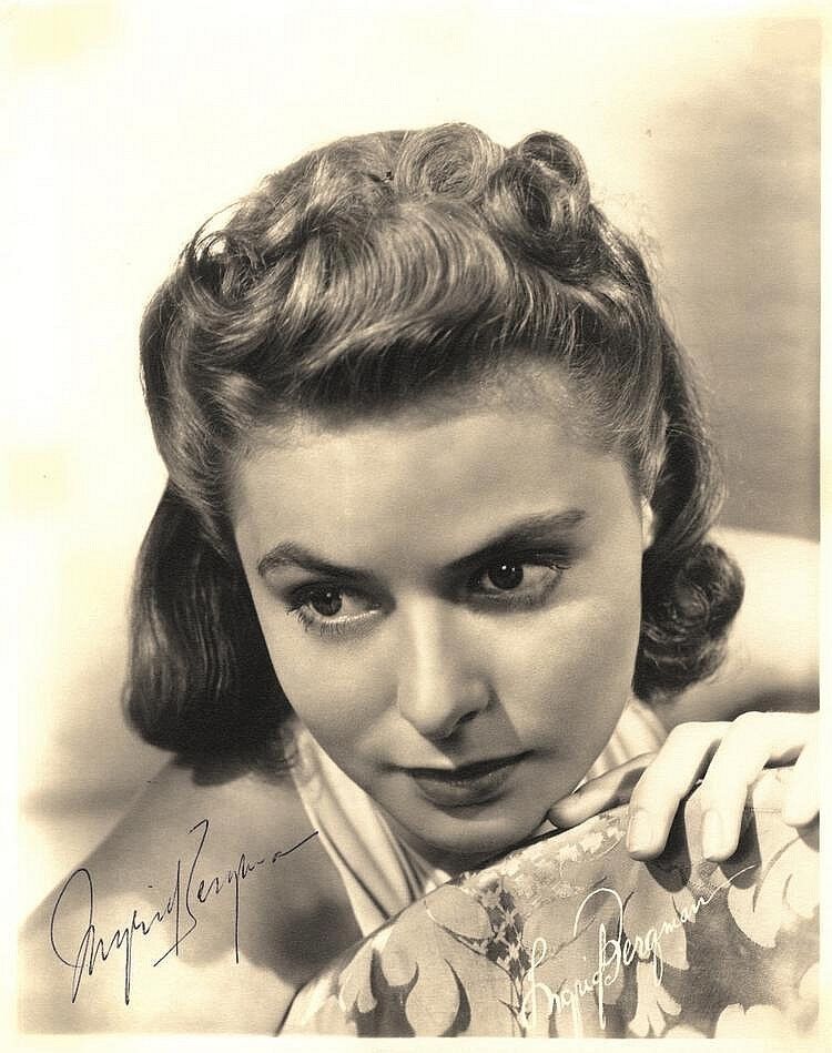 INGRID BERGMAN Signed Photo Poster paintinggraph - Film Actress - preprint