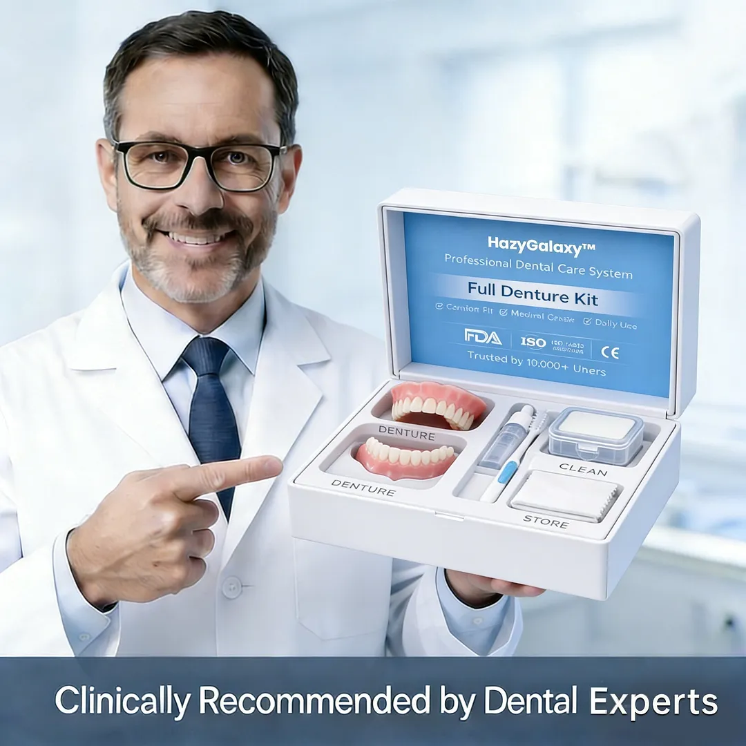 💥 ENDS TODAY 80% OFF🔥 HazyGalaxy&trade; Custom-Fit Dentures 🦷Smile with Confidence