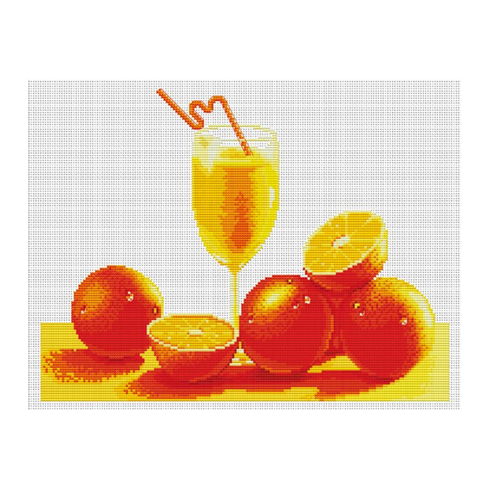 

Fruit - 11CT Stamped Cross Stitch - 48*38cm, 501 Original