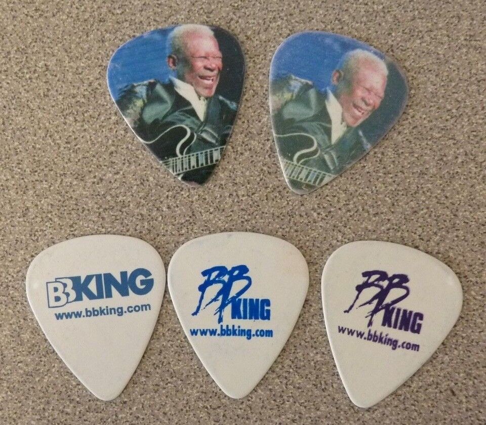 BB King King Of The Blues Music Playing Lucille Photo Poster painting Double Sided Pick