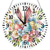 Rabbit Ohre 2D Flat DIY Acryl-Diamantmaler-Uhrenanh&auml;nger mit Uhrenfunktion 9,65x9,65 Zoll f&uuml;r W&auml;nde oder Fensterdekorationen zu Hause