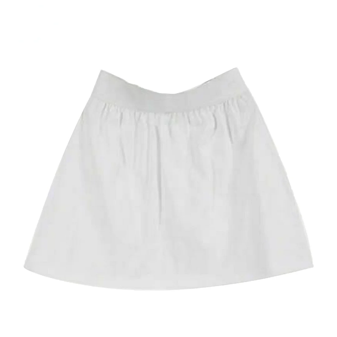 High Waist Skirt Adjustable Layering Fake Top Lower Sweep Set Skirt Half-length Splitting A Version Women Casual Skirts