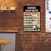 Garage Shop Rates - Vintage Metal Signs - 20*30cm/30*40cm - Warning