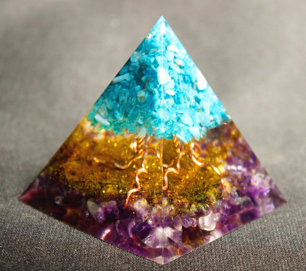 

Orgone Pyramid Chakra - Tree of Life, 501 Original