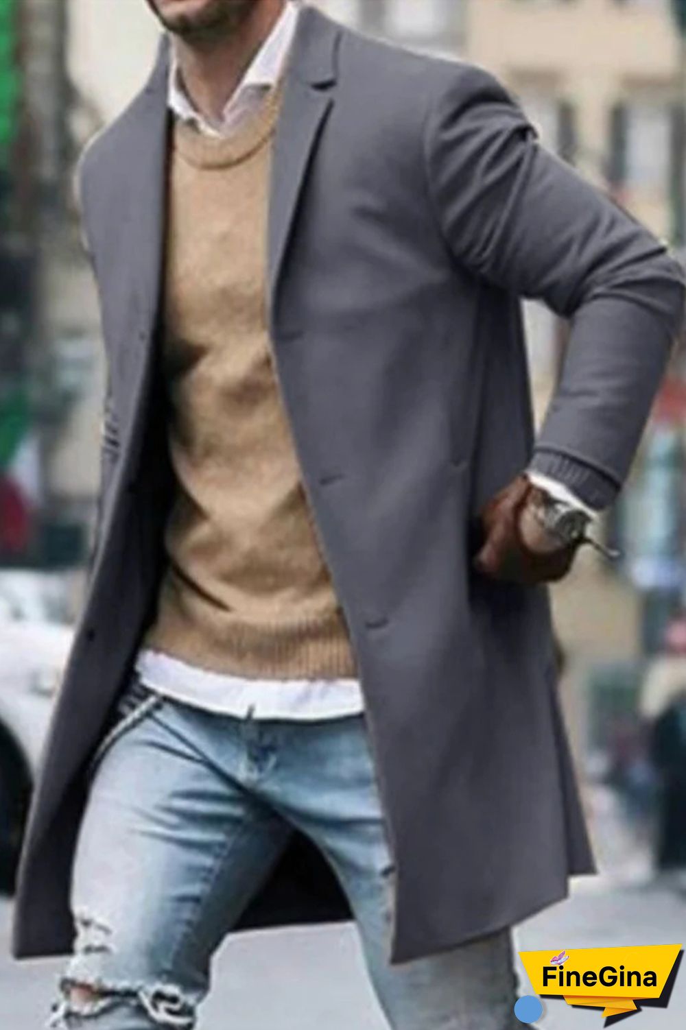 Burgundy Mens Trench Coat Mens Woolen Coat Mens Woolen Coat