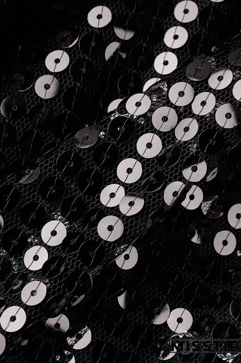 Black Street Solid Sequins Patchwork O Neck T-shirt Dress Dresses