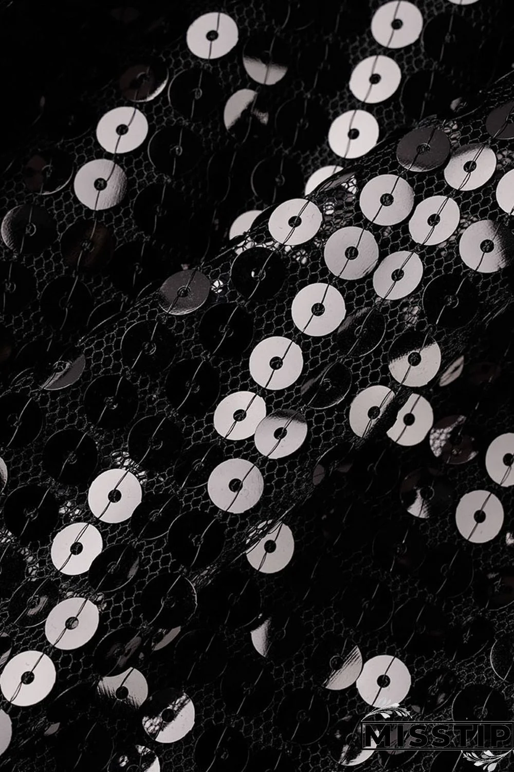 Black Street Solid Sequins Patchwork O Neck T-shirt Dress Dresses