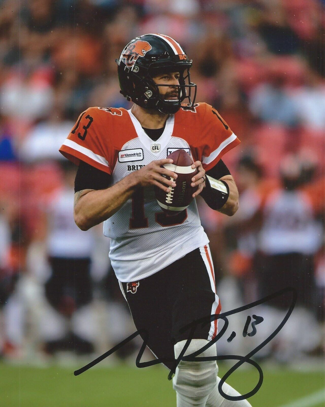 Mike Reilly Signed 8x10 Photo Poster painting BC Lions Autographed COA