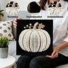 Pumpkin DIY Pearl Art Diamond Painting Kit for Adult Home Decor 25x25cm With Frame