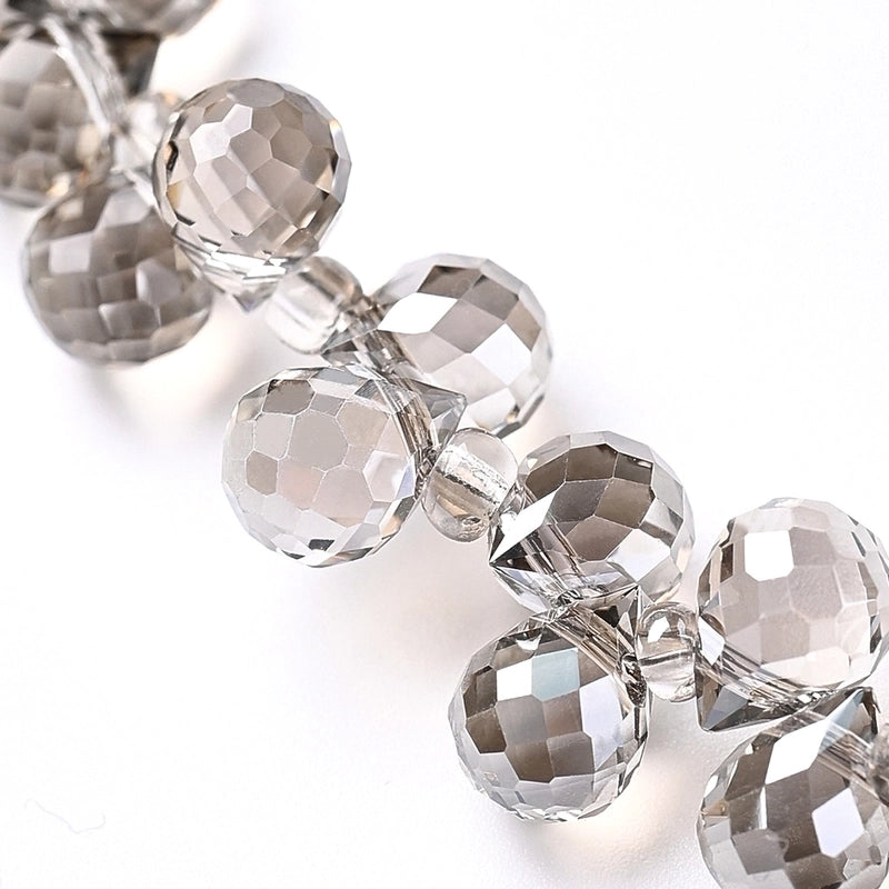 1 Strand/Package Hole 1~1.9mm Glass Colorful Solid Color Transparent Polished String