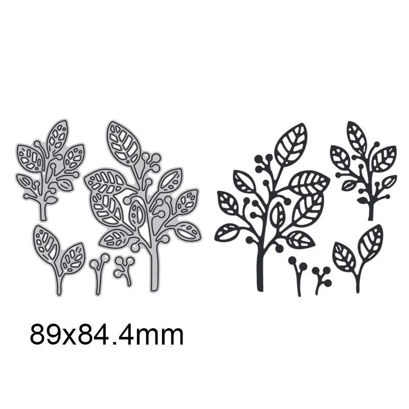 5pcs Leaves Metal Cutting Dies For DIY Scrapbook Cutting Die Paper Cards Embossed Decorative Craft Die Cut New