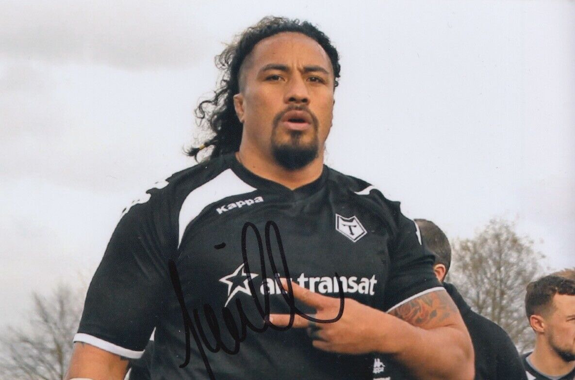 FUIFUI MOIMOI HAND SIGNED 6X4 Photo Poster painting TORONTO WOLFPACK RUGBY LEAGUE AUTOGRAPH