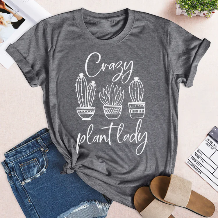 PSL-Nature Lover-Crazy plant lady   T-shirt Tee -02603