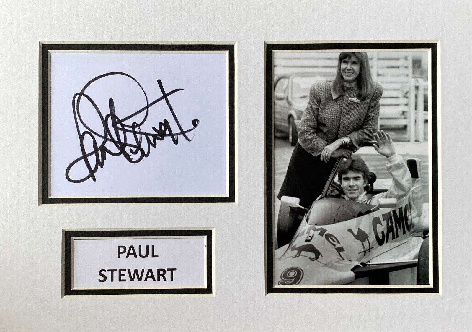 PAUL STEWART HAND SIGNED A4 Photo Poster painting MOUNT DISPLAY FORMULA 1 AUTOGRAPH F1