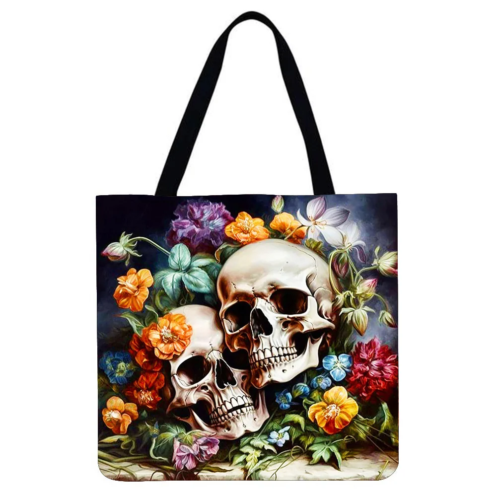 Linen Tote Bag - Skeleton