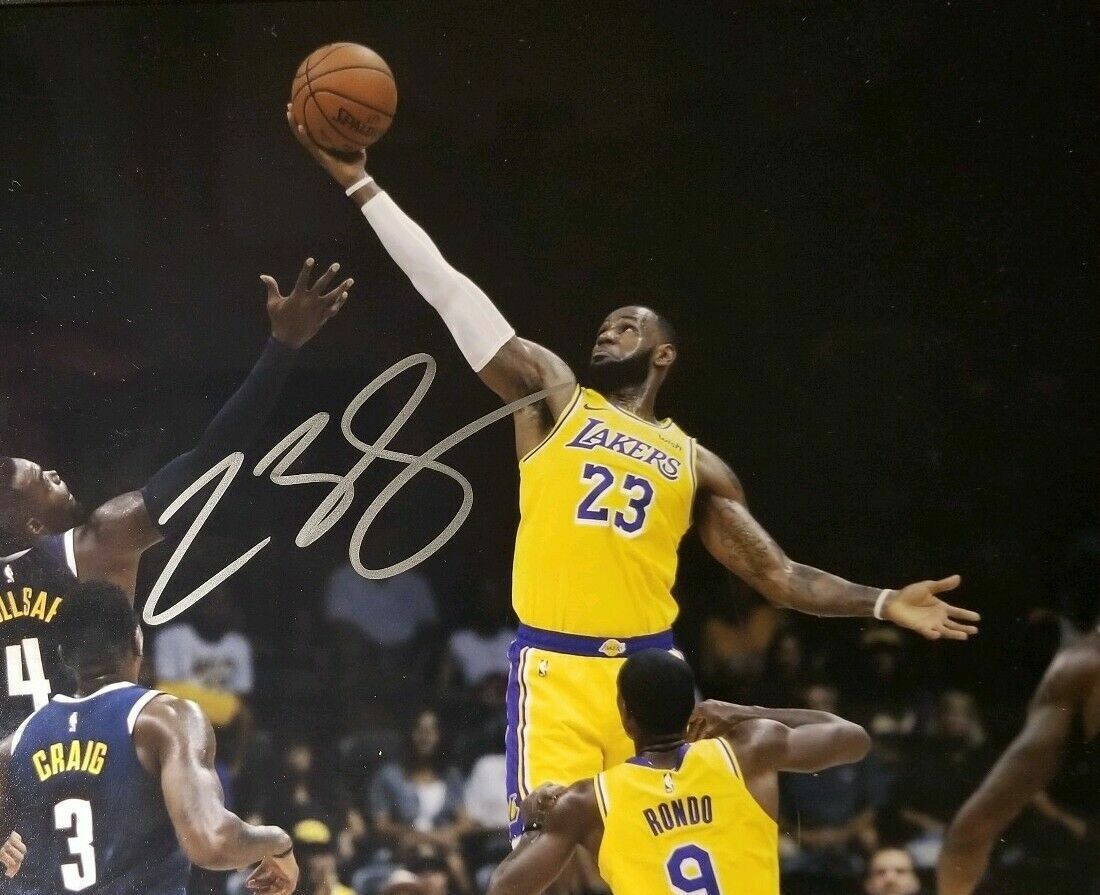 Lebron James Lakers Autographed Signed 8X10 Photo Poster painting REPRINT