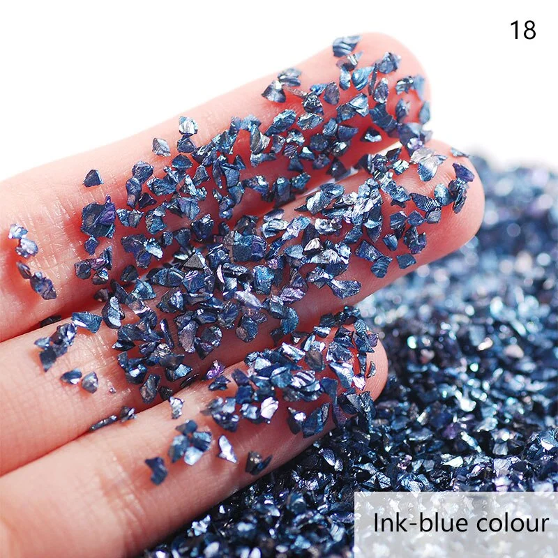 50G/bag of Nail Art Stone Jewelry DIY Electroplated Crystal Glass Irregular Crushed Stone Japanese Nail Art Decoration