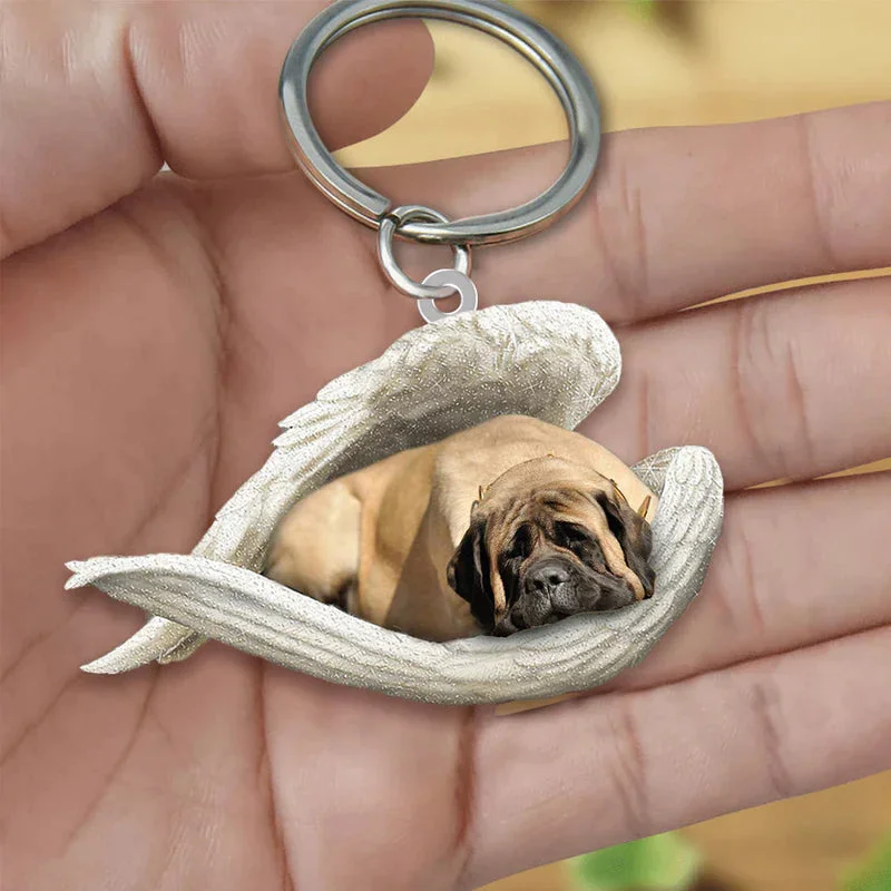 VigorDaily Sleeping Angel Acrylic Keychain English Mastiff