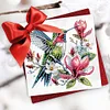 6pcs DIY Bird Diamond Art Greeting Cards 5D Rhinestone Arts Birthday Card