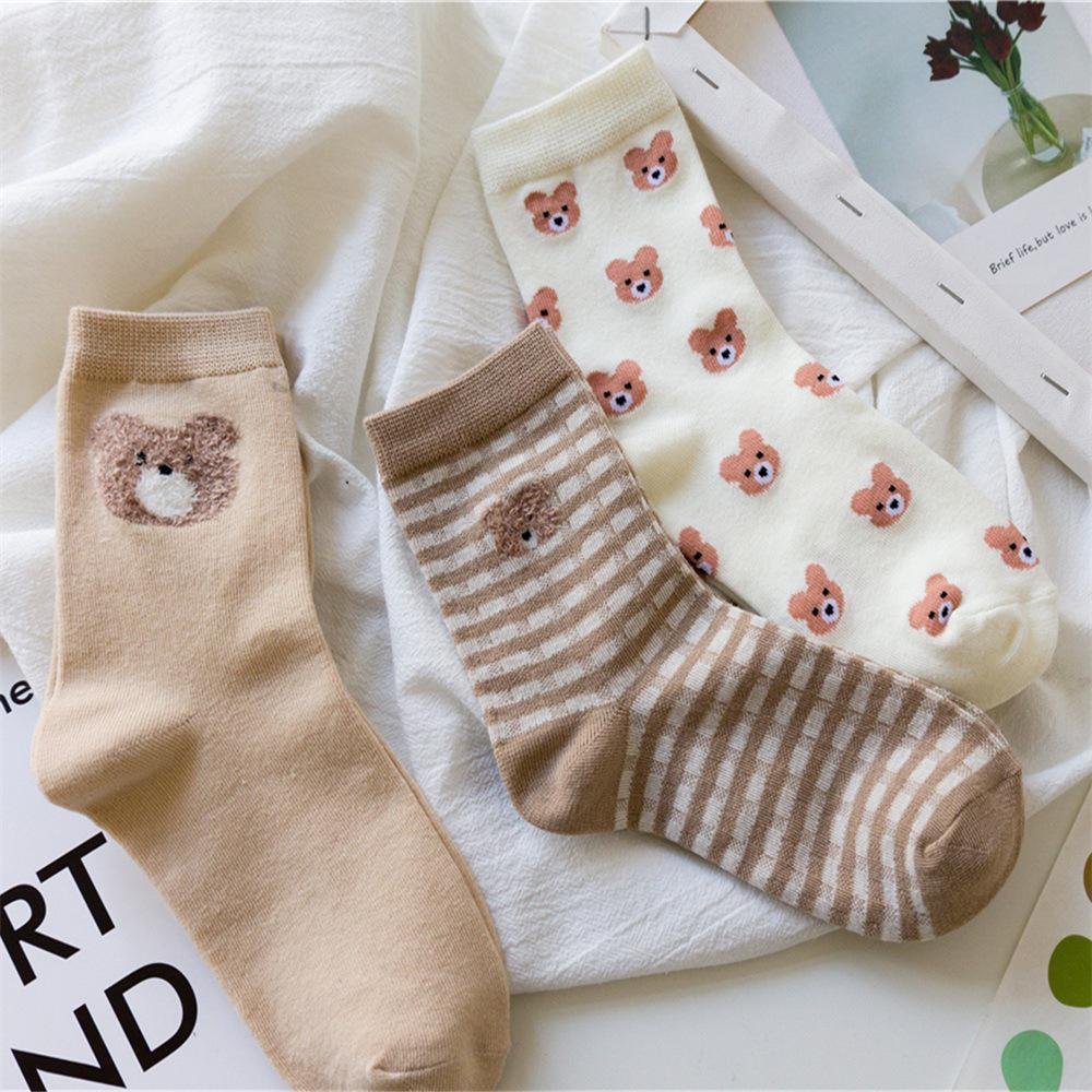 KOREAN BEAR SOCKS (3 pairs)