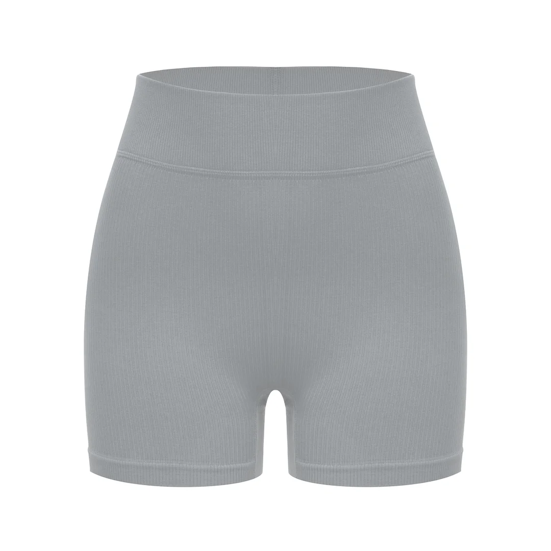 Seamless knitted sports shorts