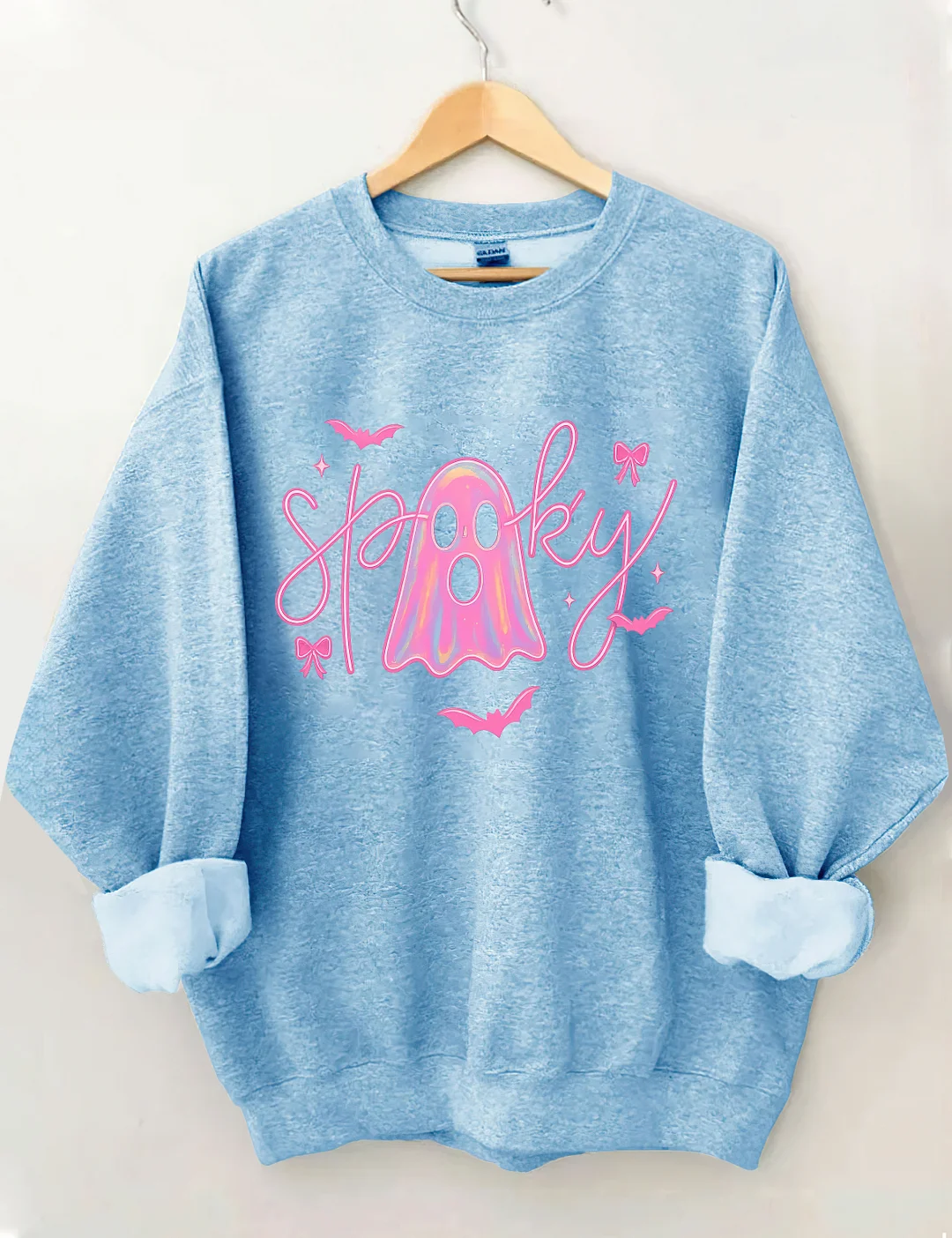 Neon Spooky Ghost Sweatshirt