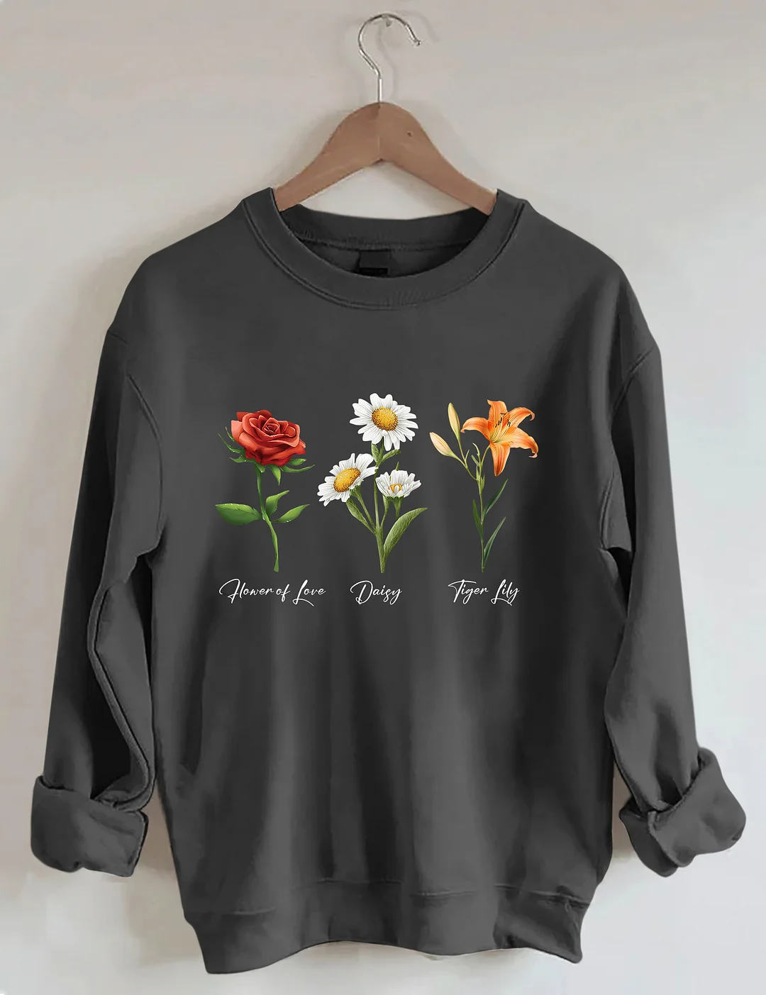 Flower Of Love Daisy Tiger Lily FDT Sweatshirt