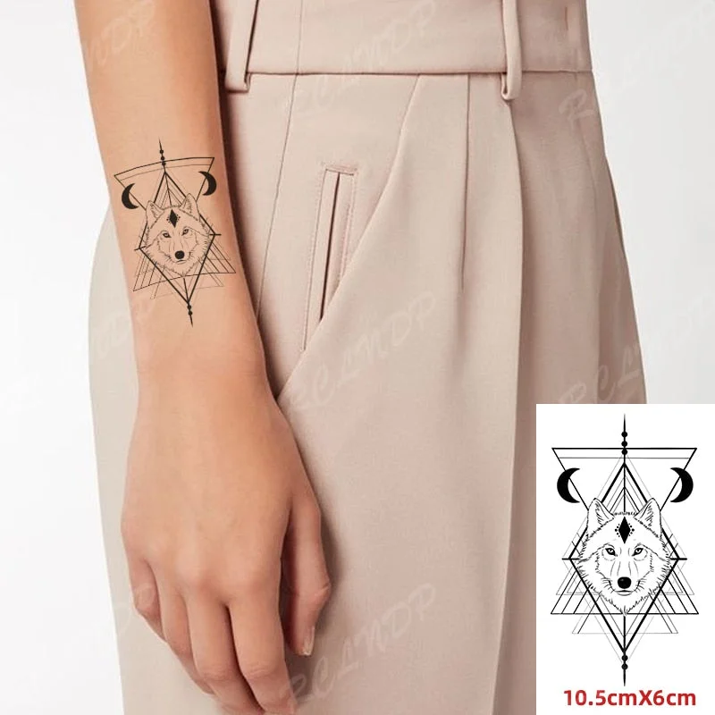 Waterproof Temporary Tattoo Sticker Black and White Fish TaiChi Pattern The Body Art Flash Tatoo Fake Tatto for Woman Men