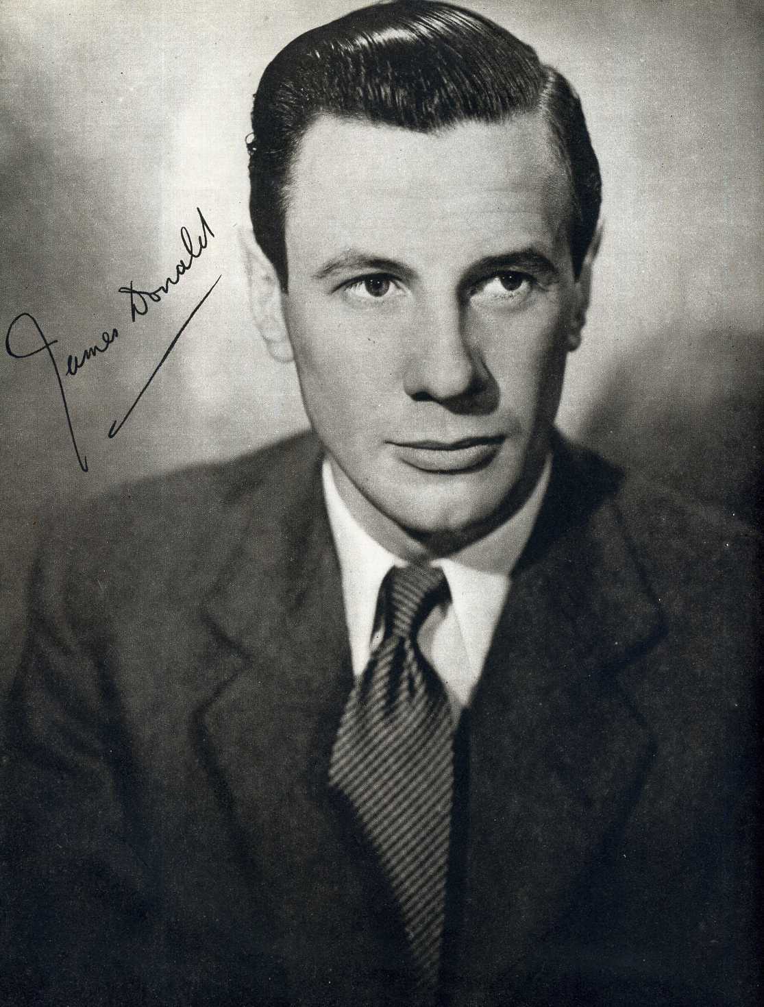 JAMES DONALD Signed Photo Poster paintinggraph - Film Star Actor - 'THE GREAT ESCAPE' - preprint