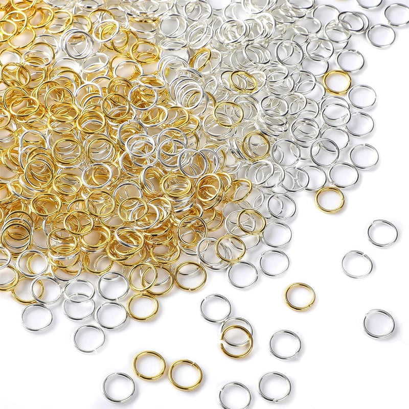 1 Set Diameter 3mm Diameter 4mm Diameter 5mm Alloy Solid Color Open Jump Rings Jewelry Accessories