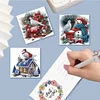 6Pcs Diamond Painting Christmas Candle Daily Wish Card Gifts for Family Friends and Lover