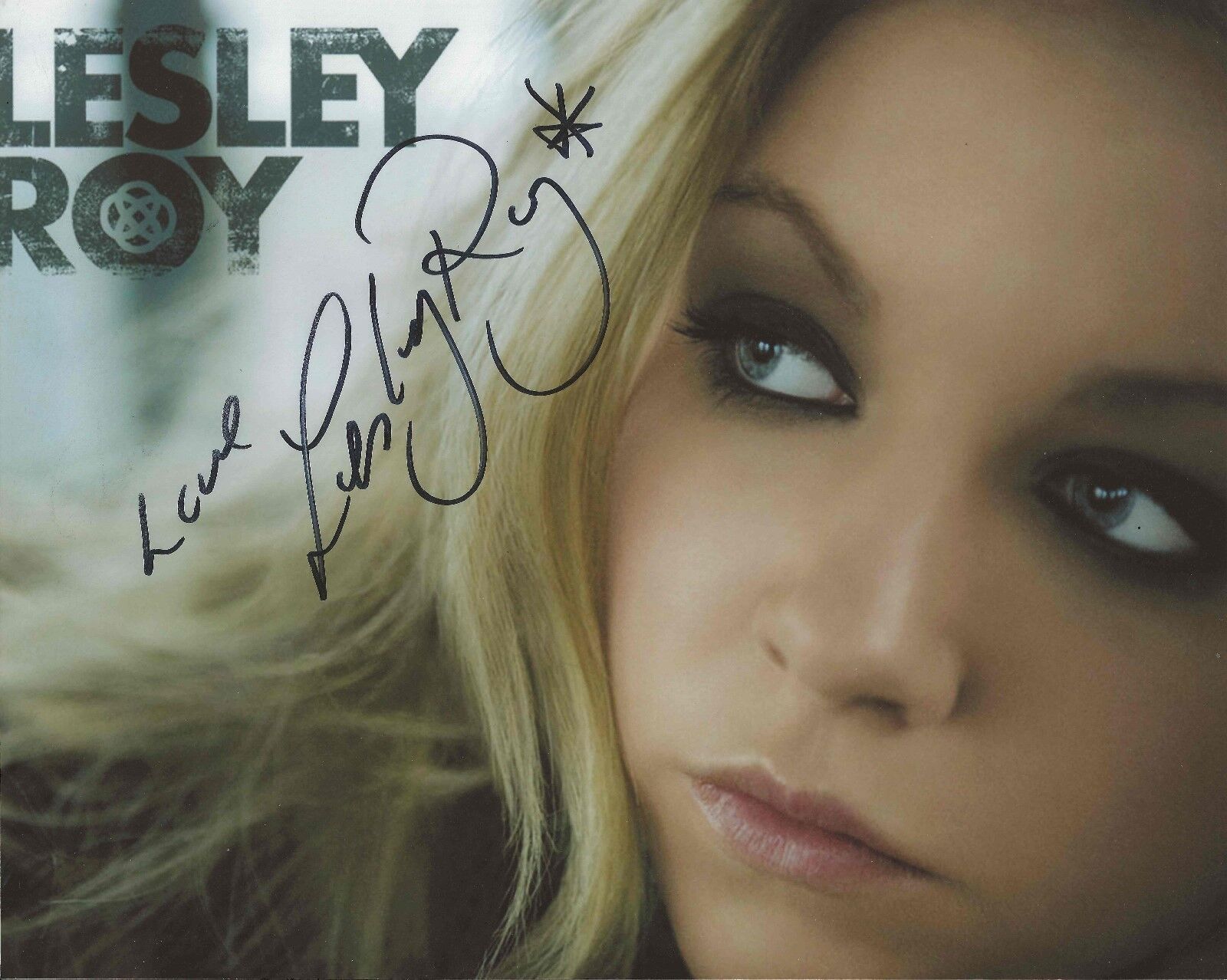 Lesley Roy singer REAL hand SIGNED 8x10 Photo Poster painting #2 with COA Autographed