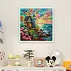 Lighthouse By Sea-11CT Stamped Cross Stitch 55*55cm/21.65*21.65in tapestrymarket