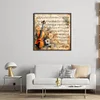 Violin Notes-11CT Stamped Cross Stitch 45*45cm