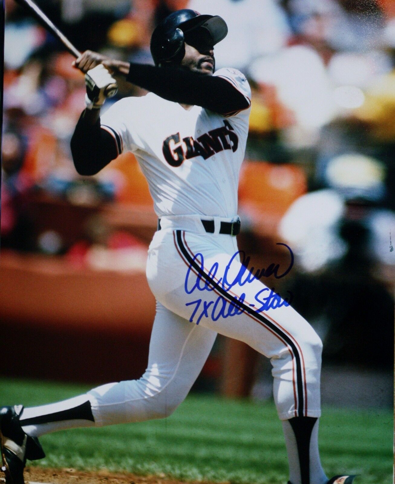 Autographed Al Oliver San Francisco Giants 11x14 Photo Poster painting - COA