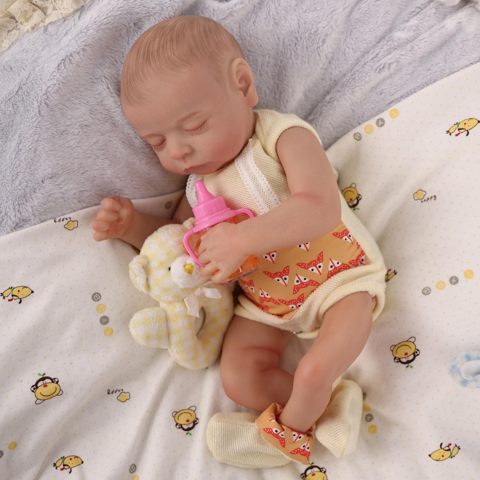 Babeside Sleeping Reborn Baby Noah 20'' Little Infant Boy Best Gift for Kids Vinyl Body(Can be Bathed)