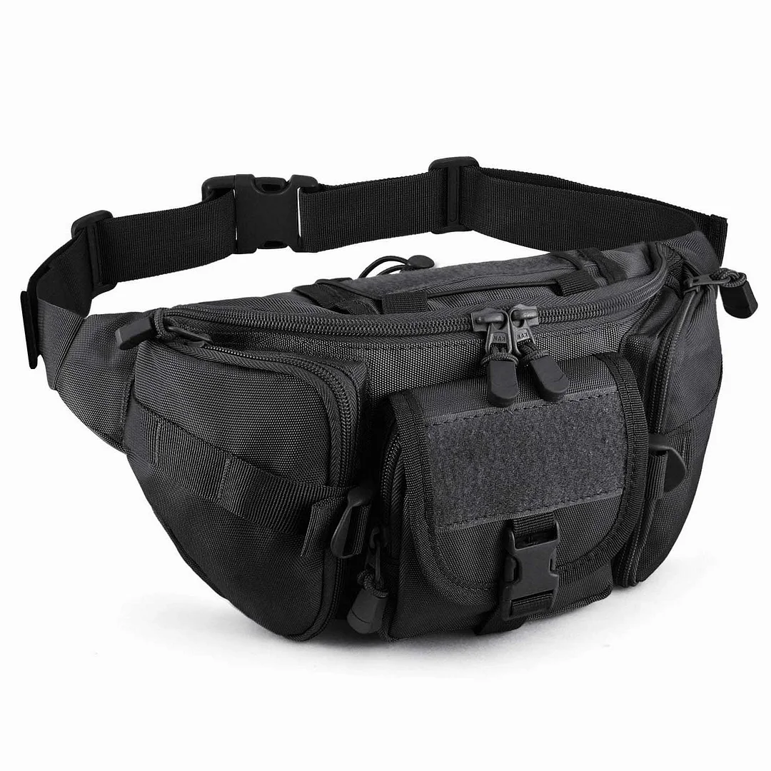  Tactical Fanny Pack Military Waist Bag Pack Utility Hip Pack Bag with Adjustable Strap Waterproof for Outdoors Fishing Cycling Camping Hiking Traveling Hunting Shopping Dog Walking