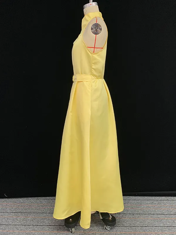 Take Me There Pleated A-line Loose Midi Dress