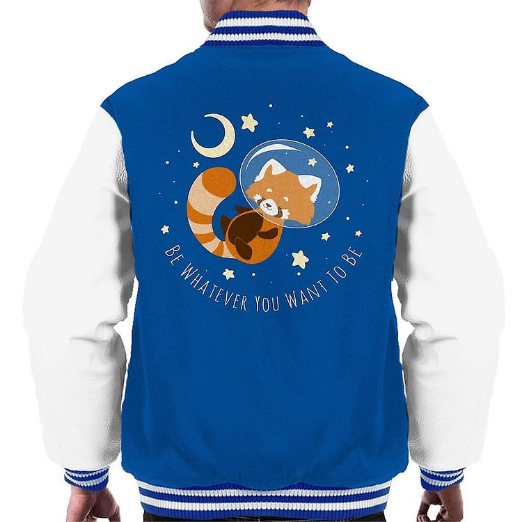 Be What You Want To Be Red Panda Men's Varsity Jacket