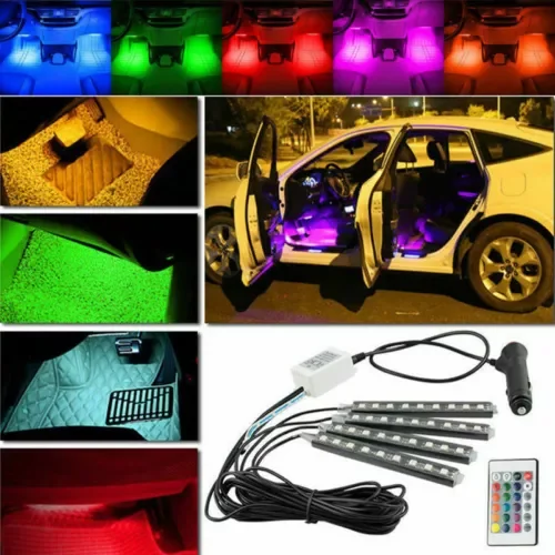Dronehint Car Parts Interior Lamp Under Dash Footwell Seats Inside Lighting RGB LED Glow (For: GMC) Parts