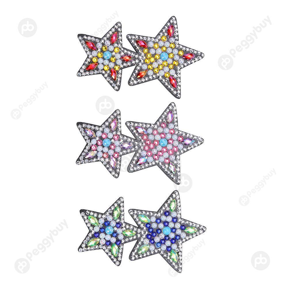 

3pcs Stars Hairpin-DIY Creative Diamond Fashion Accessories, 501 Original