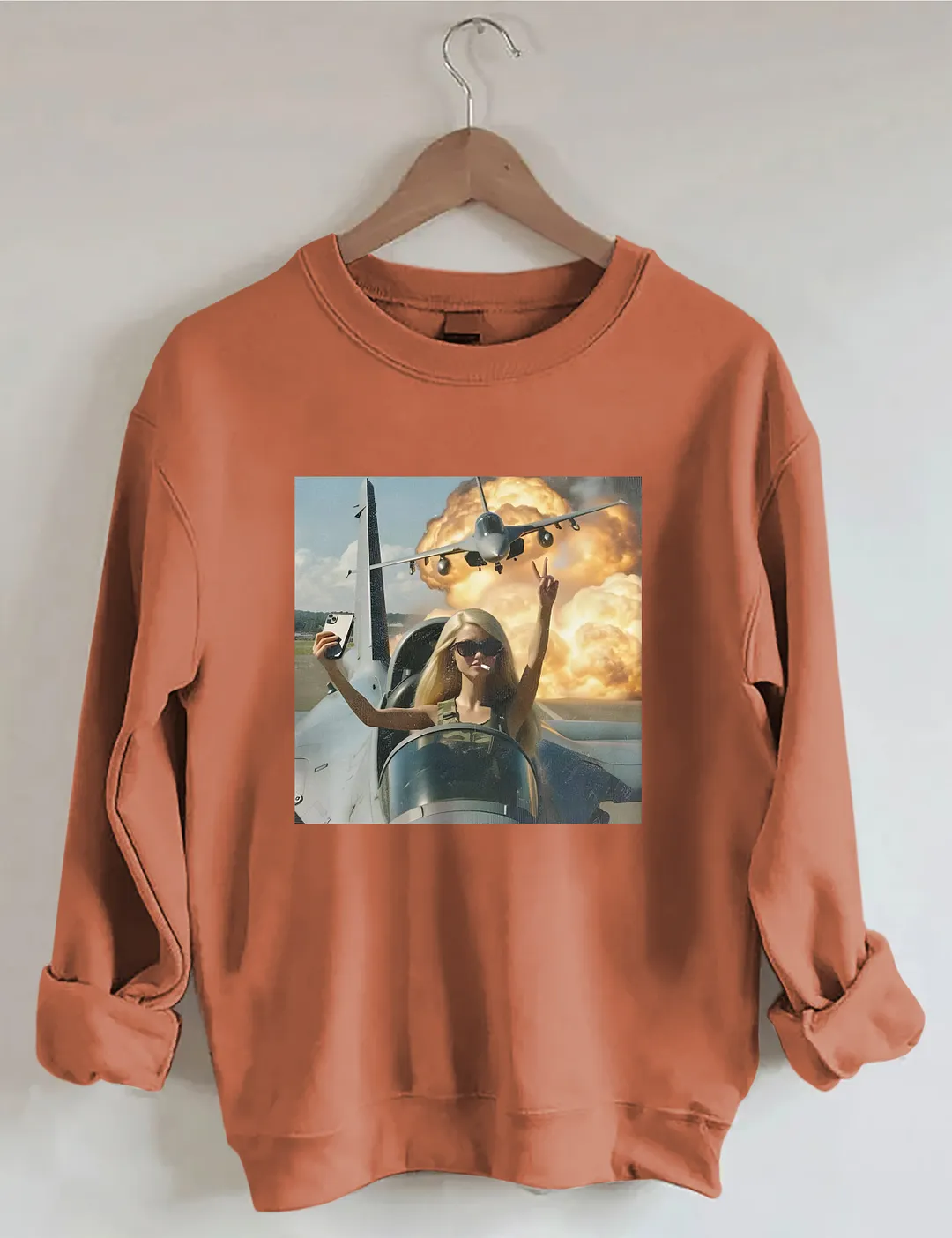 Doll Flying A Plane Sweatshirt