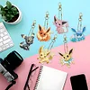 6pcs Anime Pokemon doppelseitig &ndash; 5D DIY Craft Schl&uuml;sselanh&auml;nger