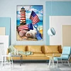 Diamond Painting Kit lighthouse Full Round Rhinestone Wall