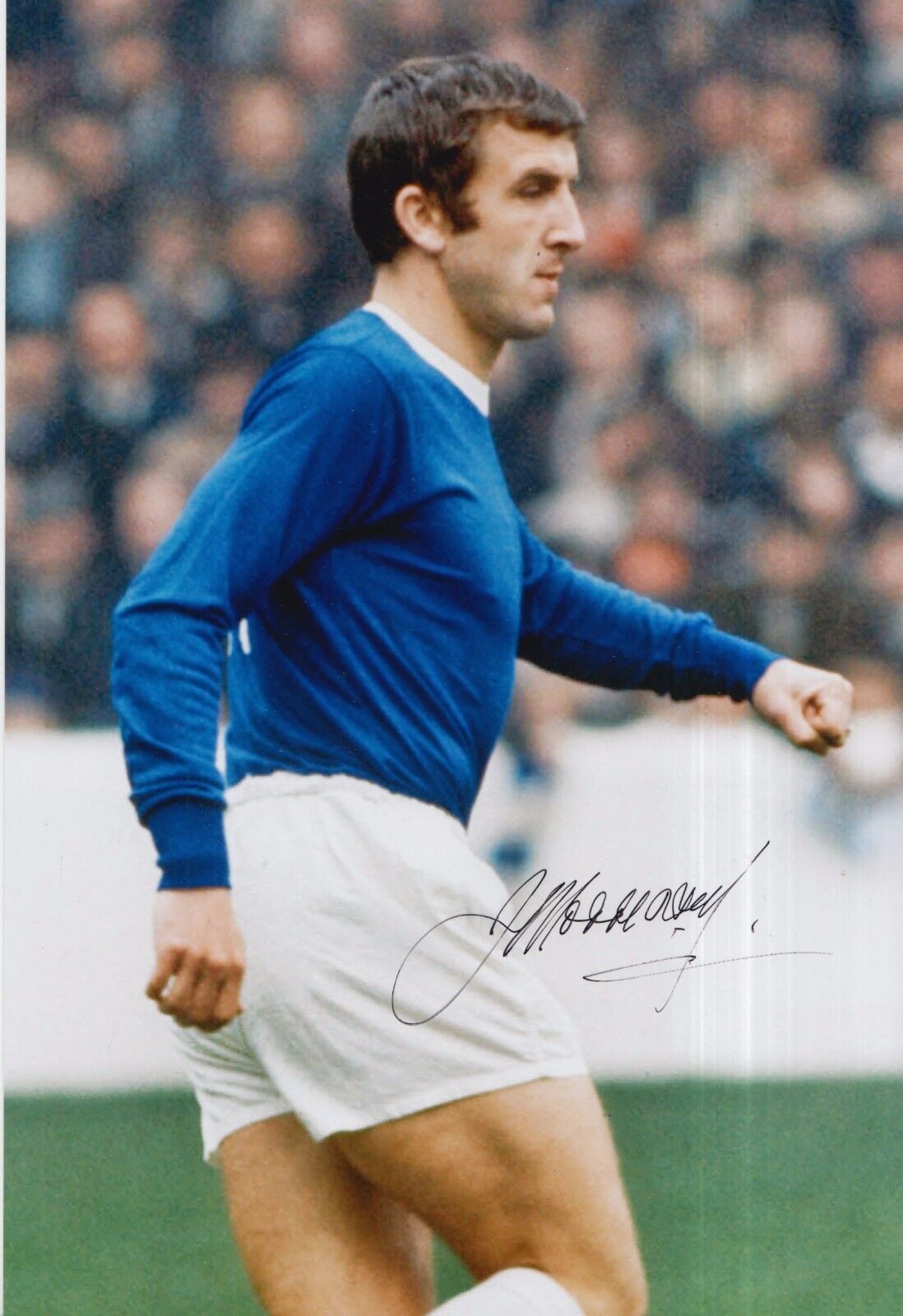 Johnny Morrissey Hand Signed Everton 12x8 Photo Poster painting 1.