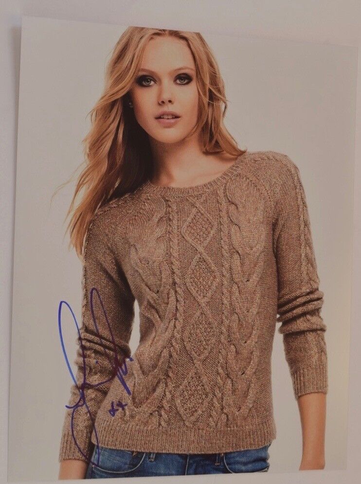 Frida Gustavsson Signed Autographed 11x14 Photo Poster painting Victoria's Secret Model COA VD
