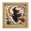 Black Witch Glass Mosaic DIY Craft Kit &ndash; Framed Halloween Wall Art